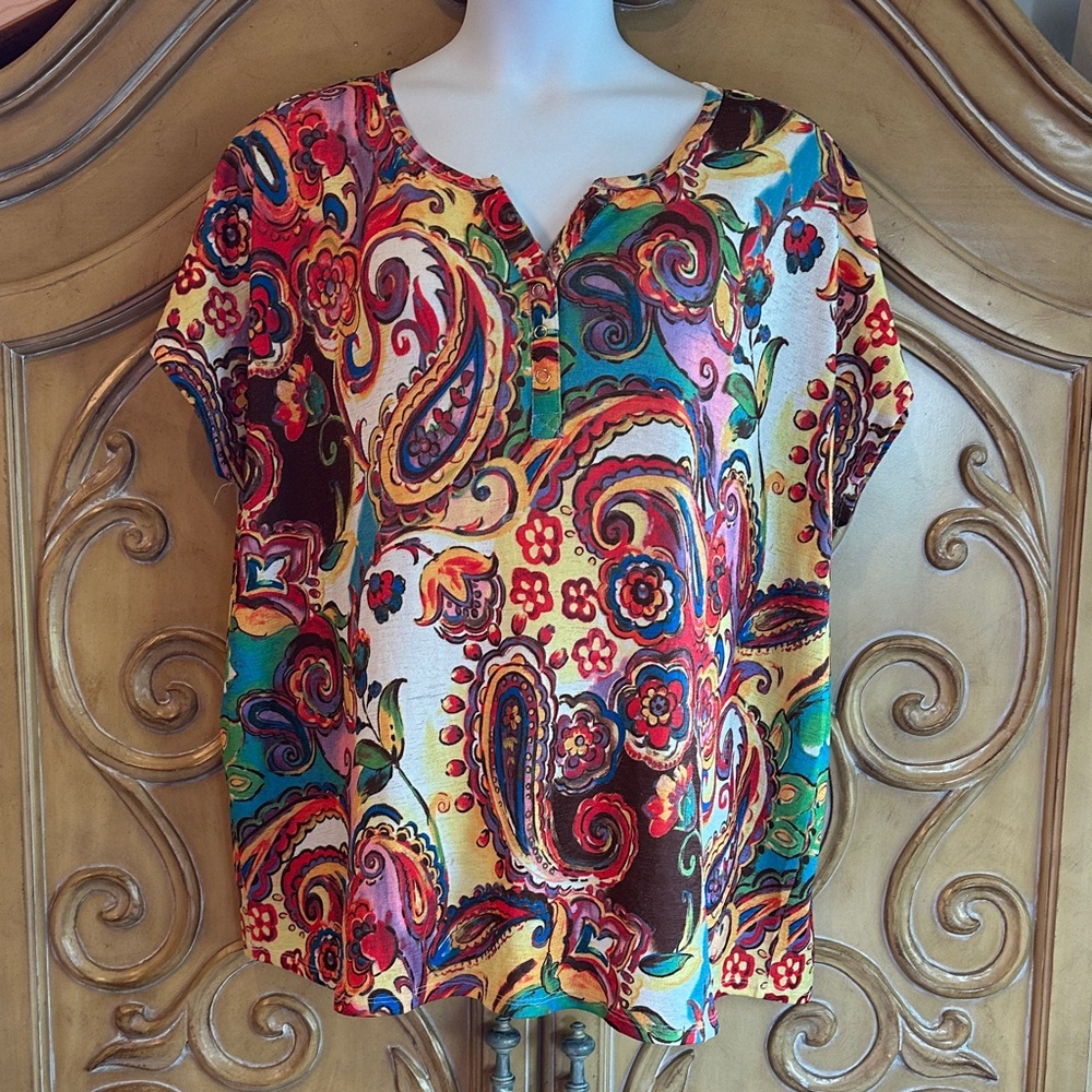 Onque Colorful Paisley Women's Blouse